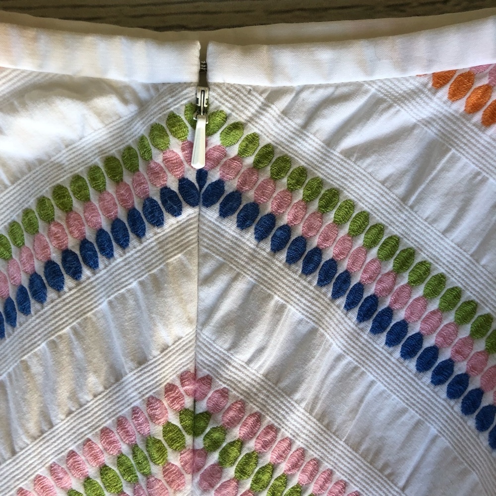 Talbots Size 4 Petite A-Line Multi Color Skirt - image 4